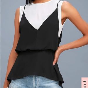 90’s vibe tank overlay top